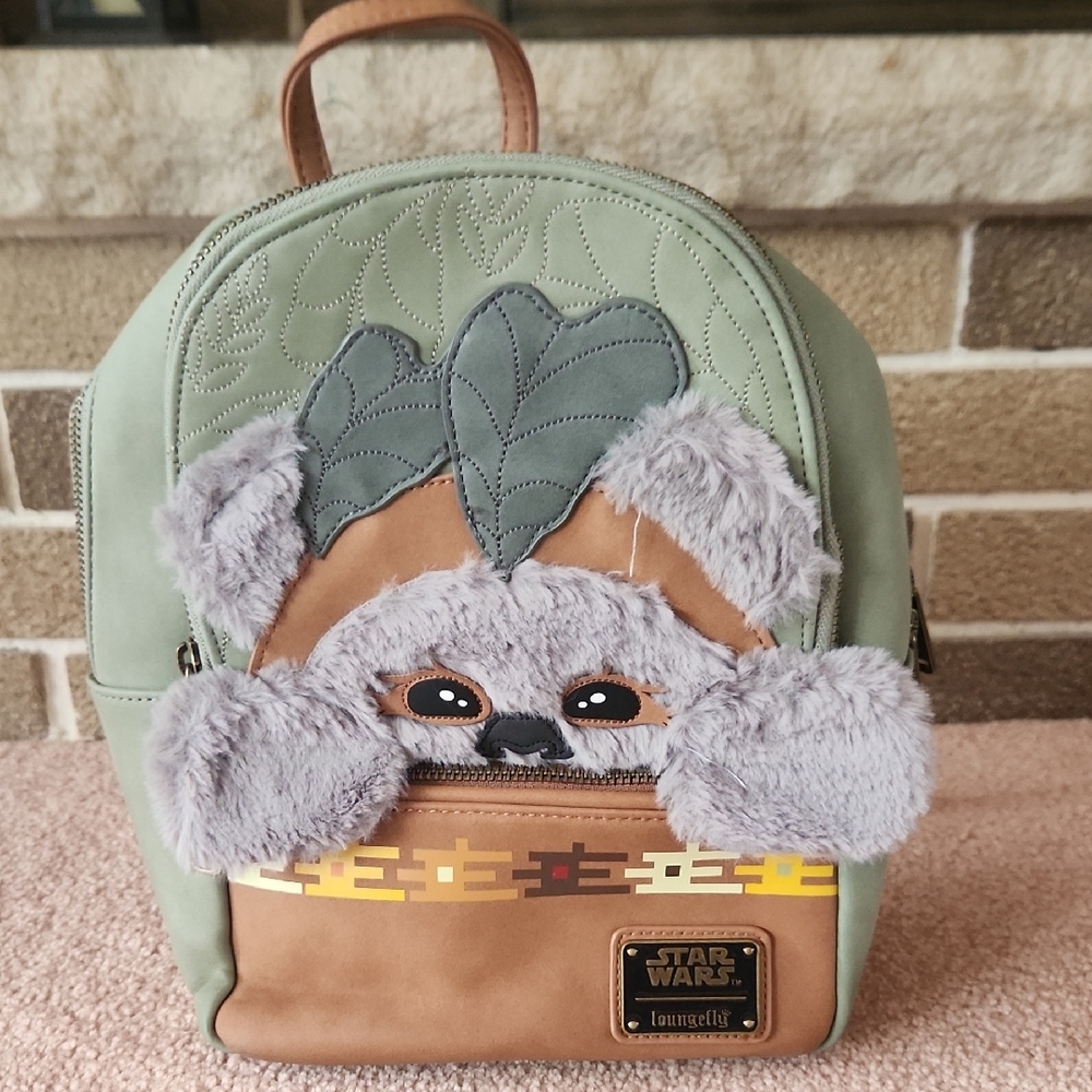 Loungefly Star Wars Kids Backpack - Green and Brown